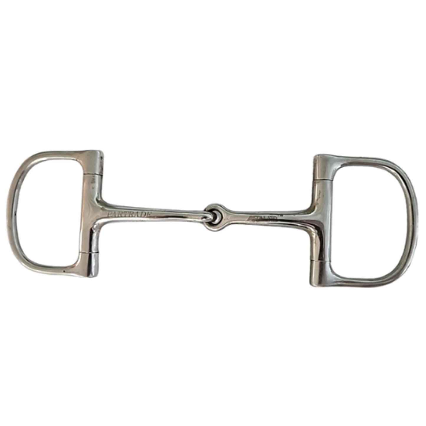 Partrade Metalab D Ring Snaffle Western Horse Bit 5" mouth