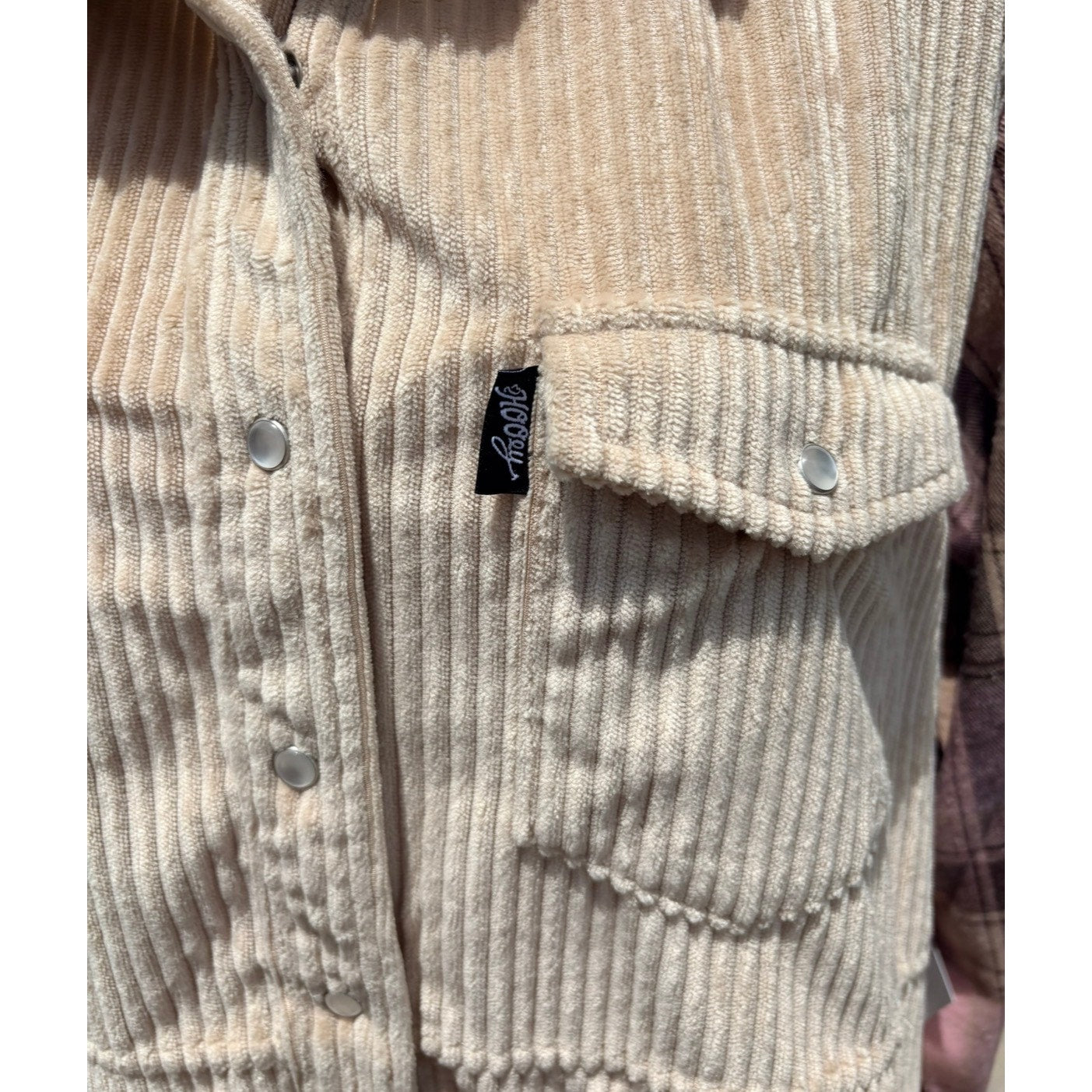Hooey Ladies Tan Shacket New Button Down Medium New