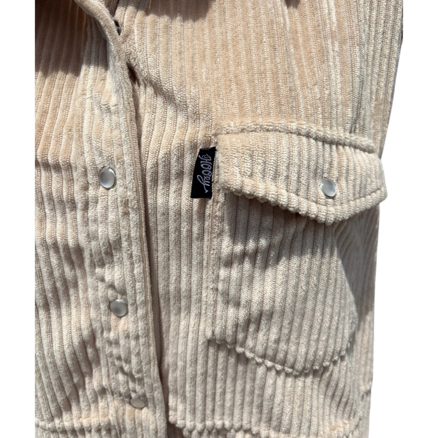 Hooey Ladies Tan Shacket New Button Down Large