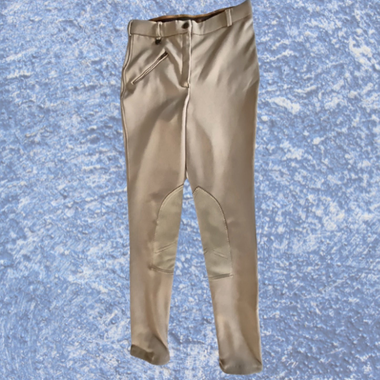 Ovation Tan Knee Patch Breeches Size 28R Pre-Owned