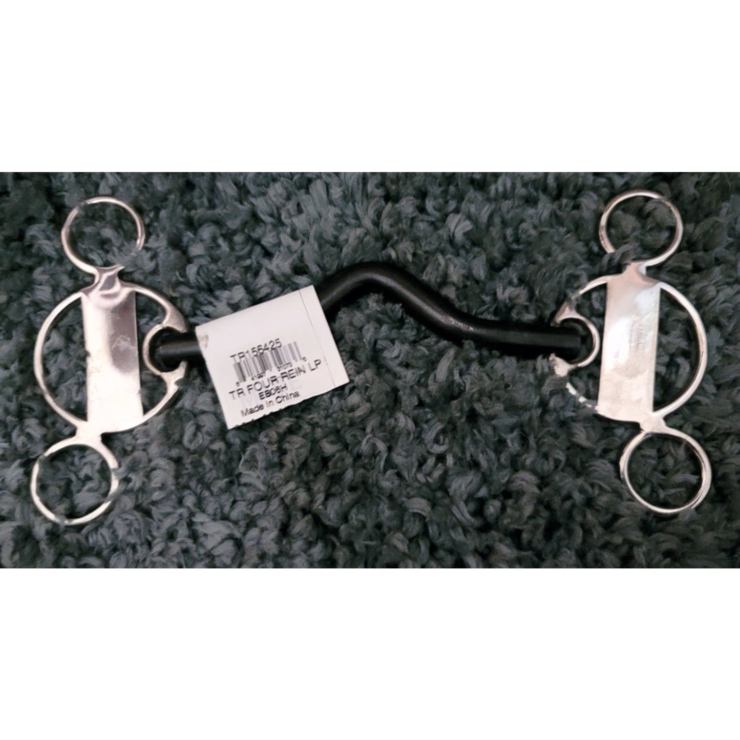 Trammell Low Port 4 Rein 5" mouth 5" Shanks NEW Stainless Sweet Iron Gag Bit