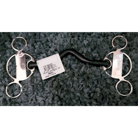 Trammell Low Port 4 Rein 5" mouth 5" Shanks NEW Stainless Sweet Iron Gag Bit