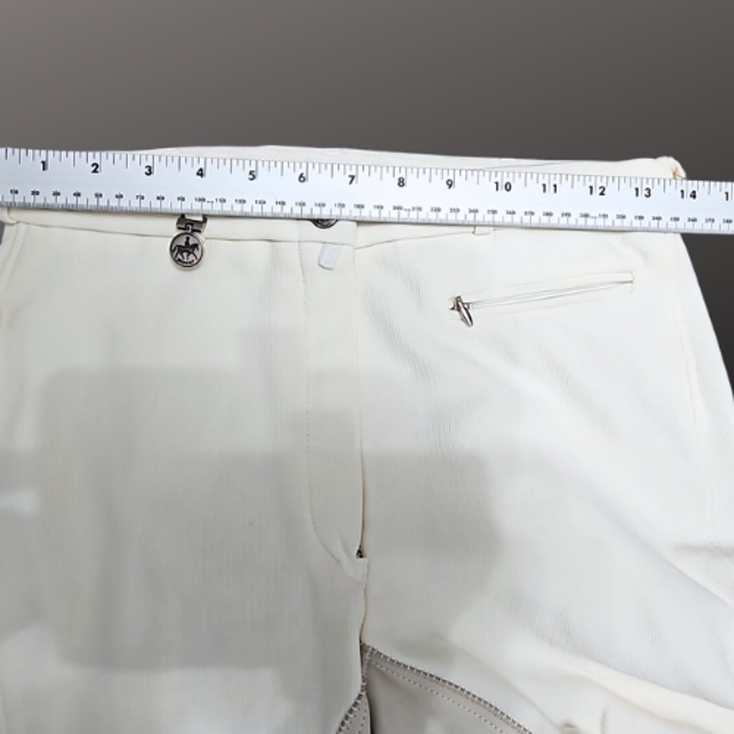 Pikeur Full Seat White English Riding Show Breeches Size 30