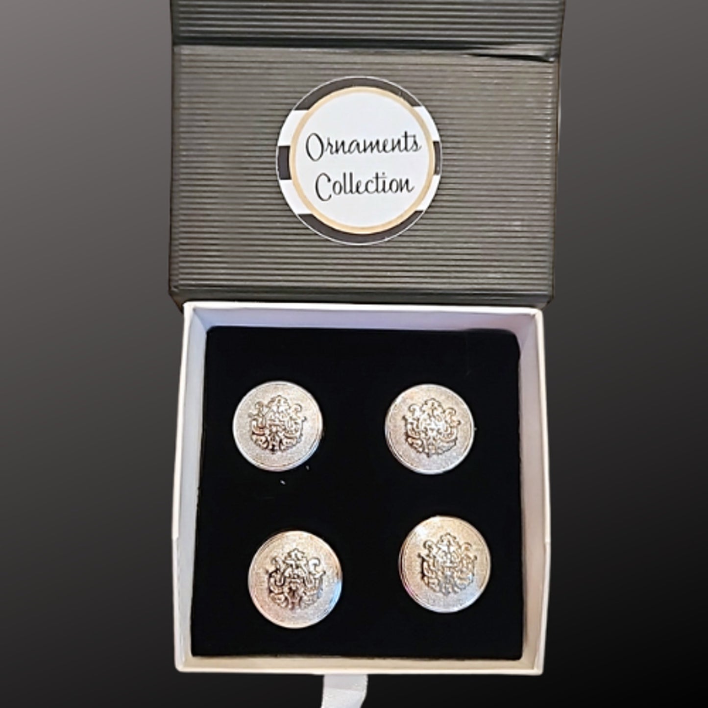 Magnetic Horse Show Number Pins Silver Manor Concho Set of 4 NEW