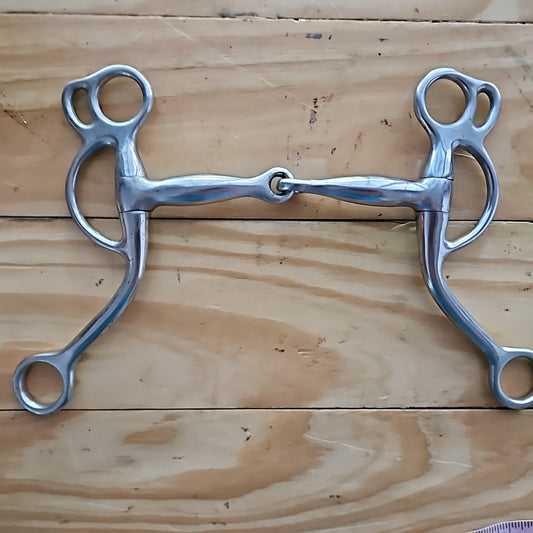 Training Bit 4 Rein 5" Mouth Stainless Steel Broken Mouth Bit Pre-Owned by Madco