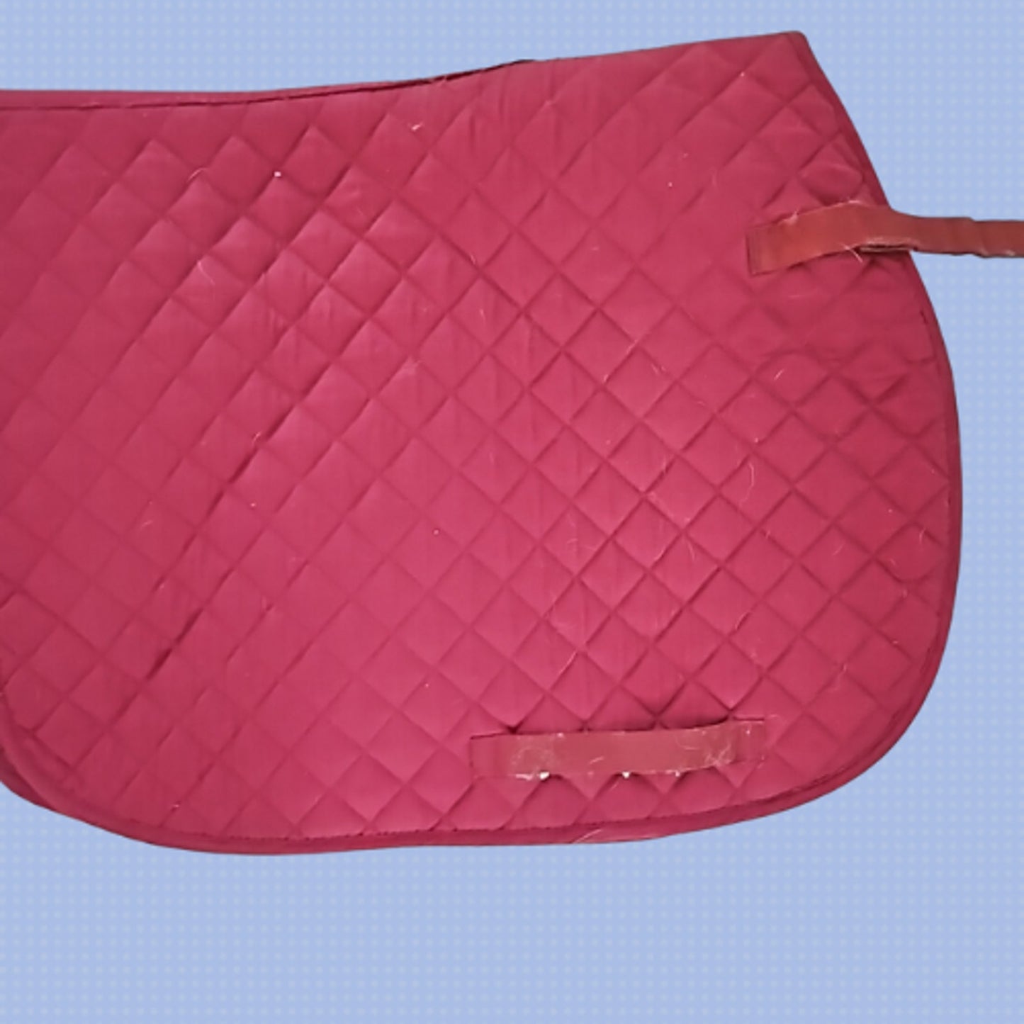 Centaur All Purpose English Saddle Pad Brick Red Horse Size USED