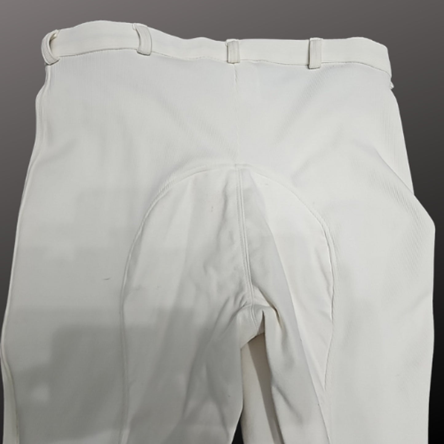 Tuffrider White Ribb Full Seat Ladies English Breeches 10051 Size 34R NWT
