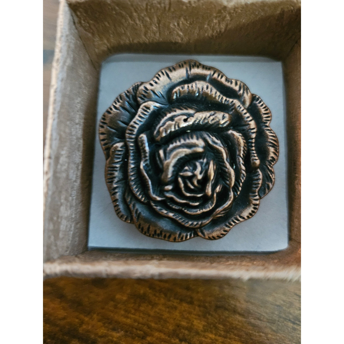 Ranch Western Scarf Slide Rose - copper tone