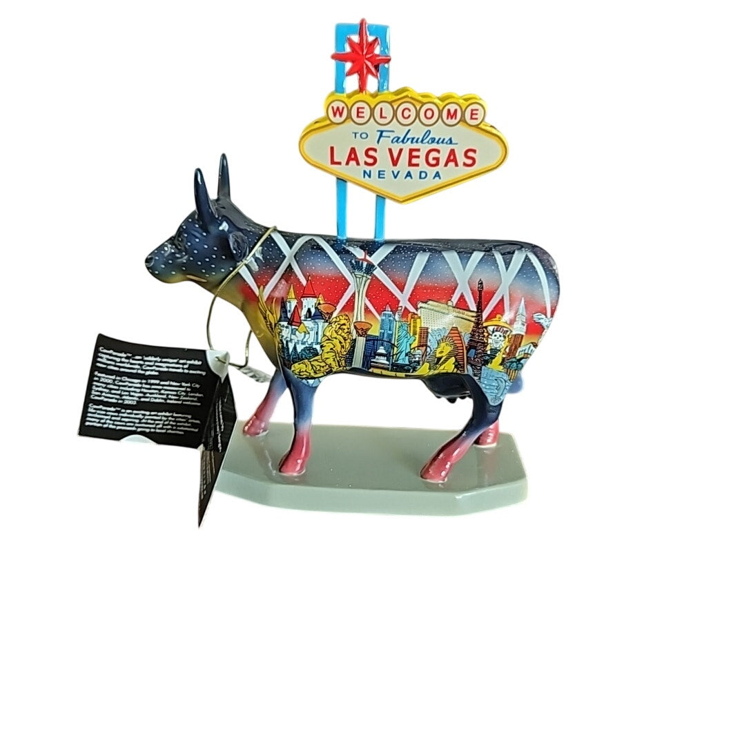Cow Parade Welcome to Fabulous Las Vegas Nevada 7326 w/Box-2003-Vintage