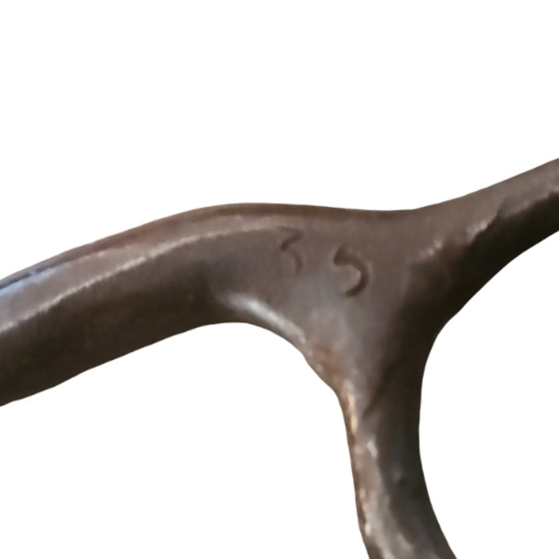 Wetern Twisted Wire Broken Mouth Bit Browned Steel 4 1/2" mouth