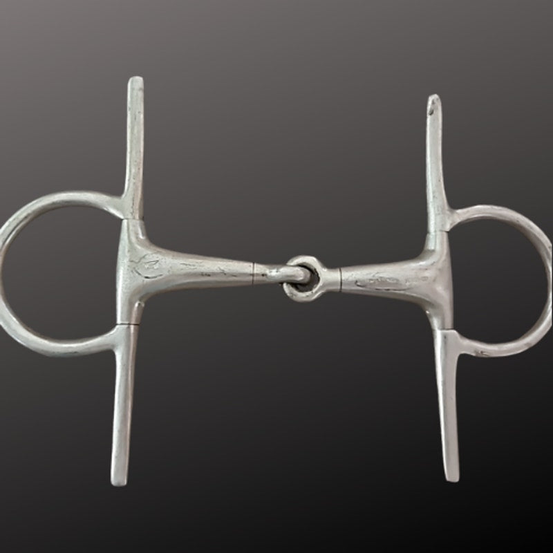 Stainless Full Cheek English Snaffle Bit 5" mouth