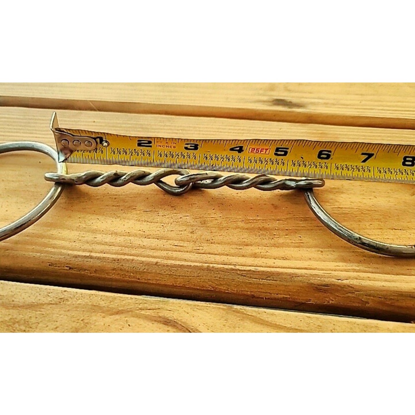 Twisted mouth snaffle bit 5 1/2 inch mouth stainless used