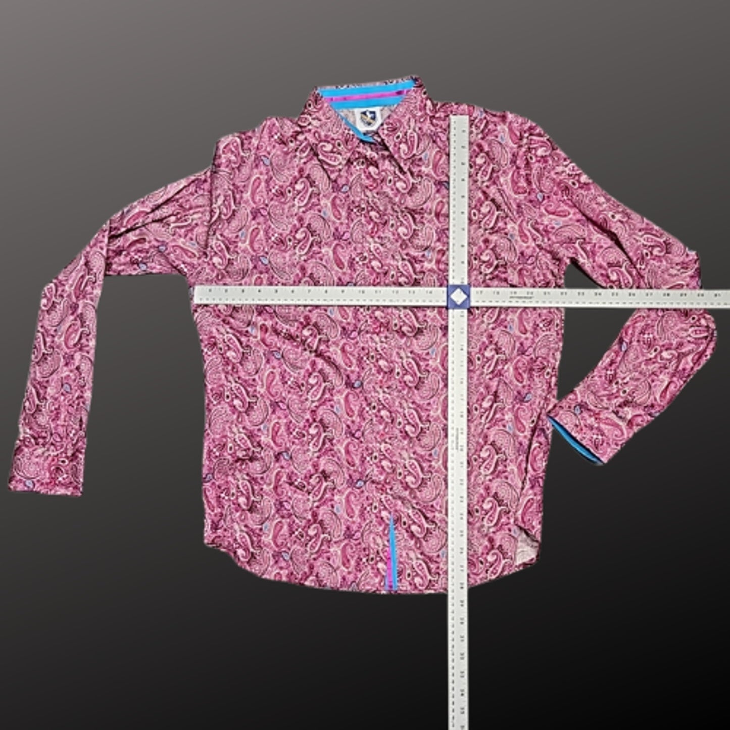Royal Highness Equestrian Western Show Shirt Berry Paisley 3XL NWT