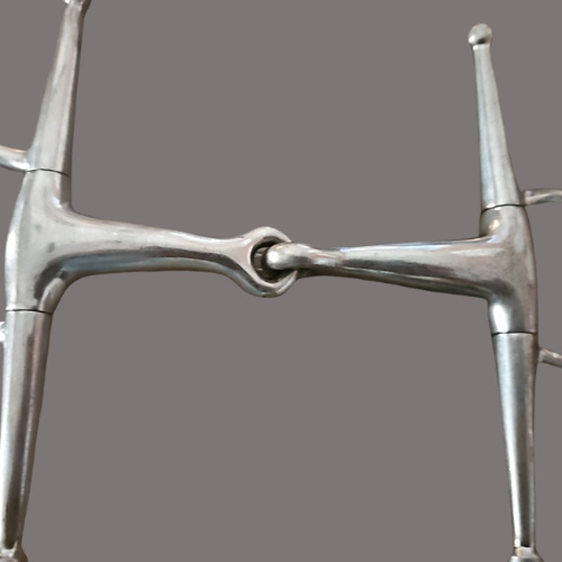 Stainless Steel Full Cheek Snaffle 4 1/2" Mouth 6 1/2" Cheek