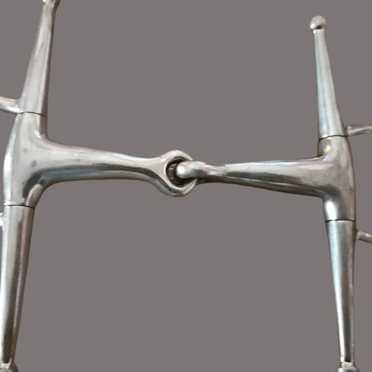 Stainless Steel Full Cheek Snaffle 4 1/2" Mouth 6 1/2" Cheek
