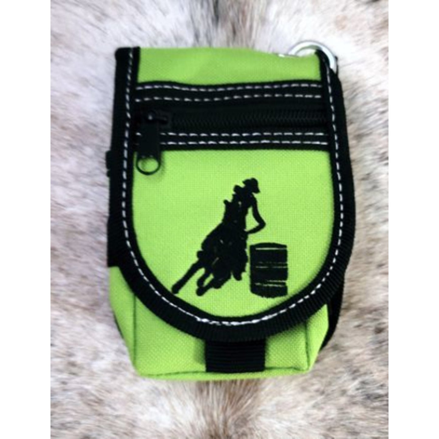 Abetta Nylon Cell Phone Carrier Lime Green Barrel Racer Clip or Belt Use