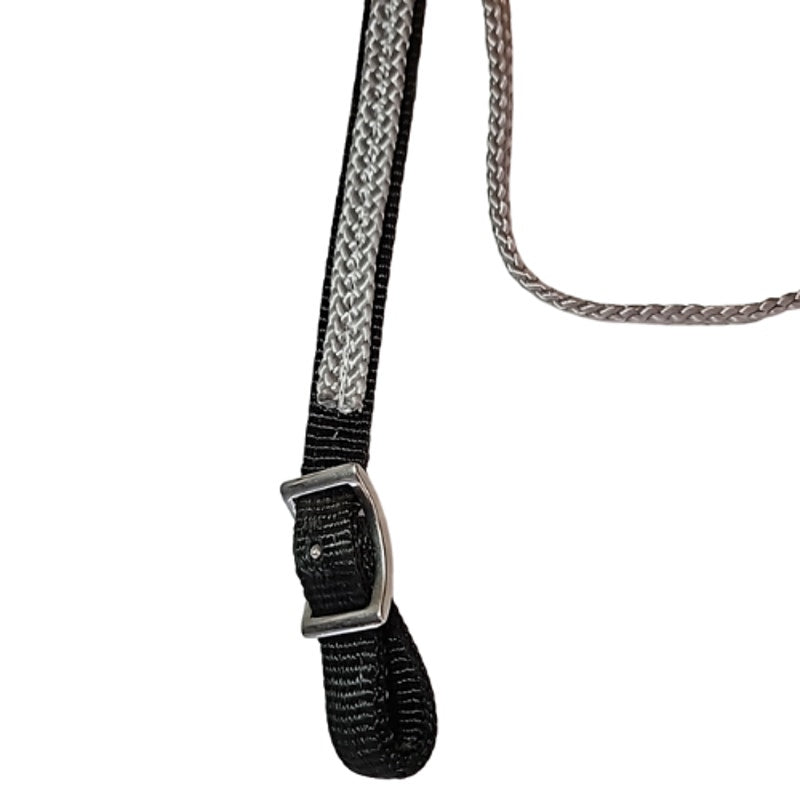 Tuffy One Ear Nylon Horse Headstall Black Gray New Old Stock