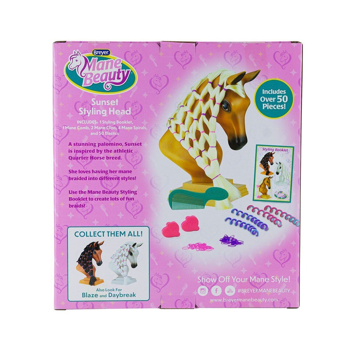 Breyer Sunset Mane Beauty Styling Head Retired New in Box 7402