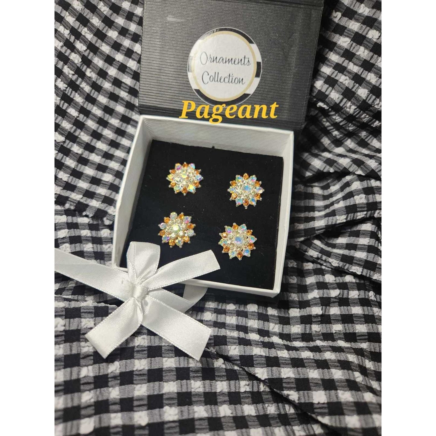 Magnetic Horse Show Number Pins Pageant Set of 4 NEW