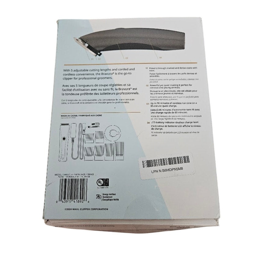 Wahl Professional Animal Bravura Lithium Ion Clipper