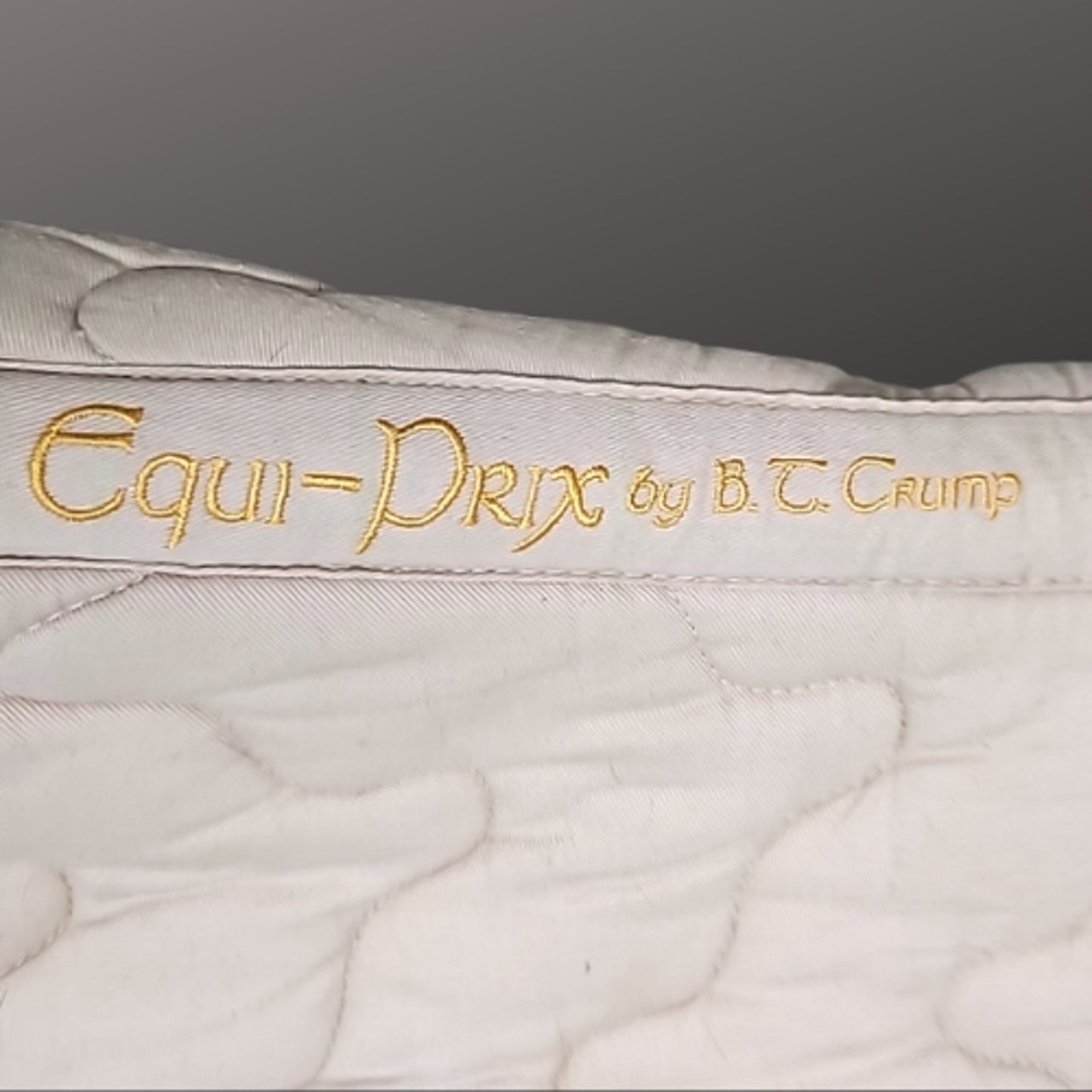 Equi-Prix BT Crump English All Purpose Saddle Pad White Purple Pre-Owned
