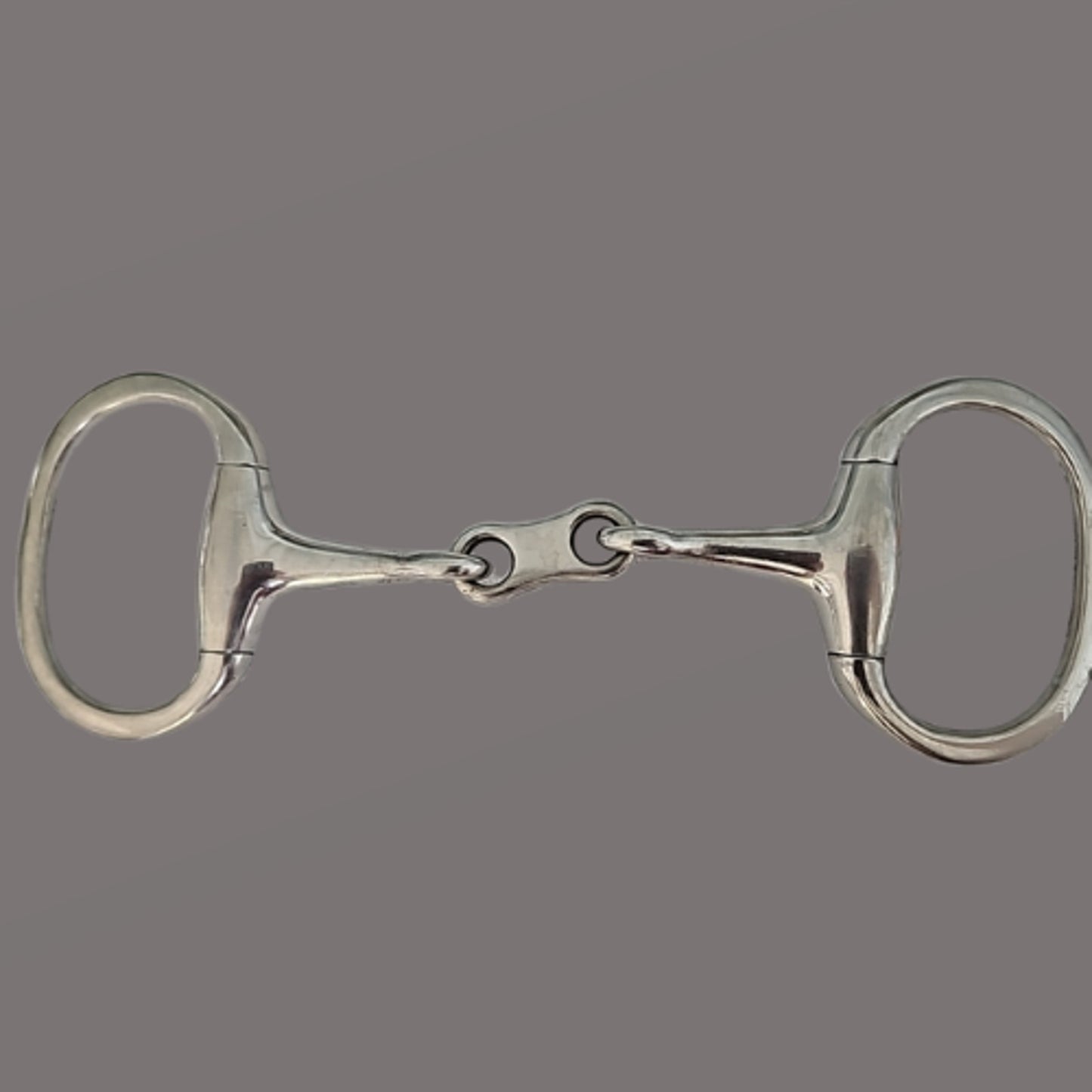 English Eggbutt Dog Bone French Link Snaffle 5" Mouth Stainless Steel