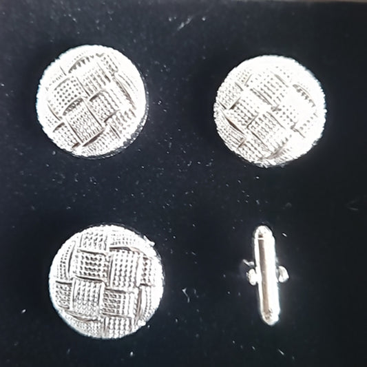 Blanket Pin Number Holder Horse Show Number Set Silver Basketweave