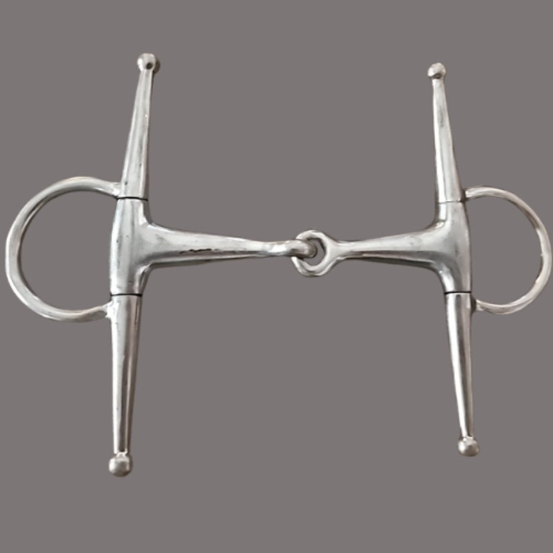 Stainless Steel Full Cheek Snaffle 4 1/2" Mouth 6 1/2" Cheek