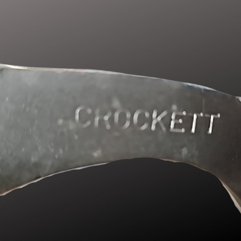 Antique Crockett Western Bit Aluminum Straight Mouth Heart