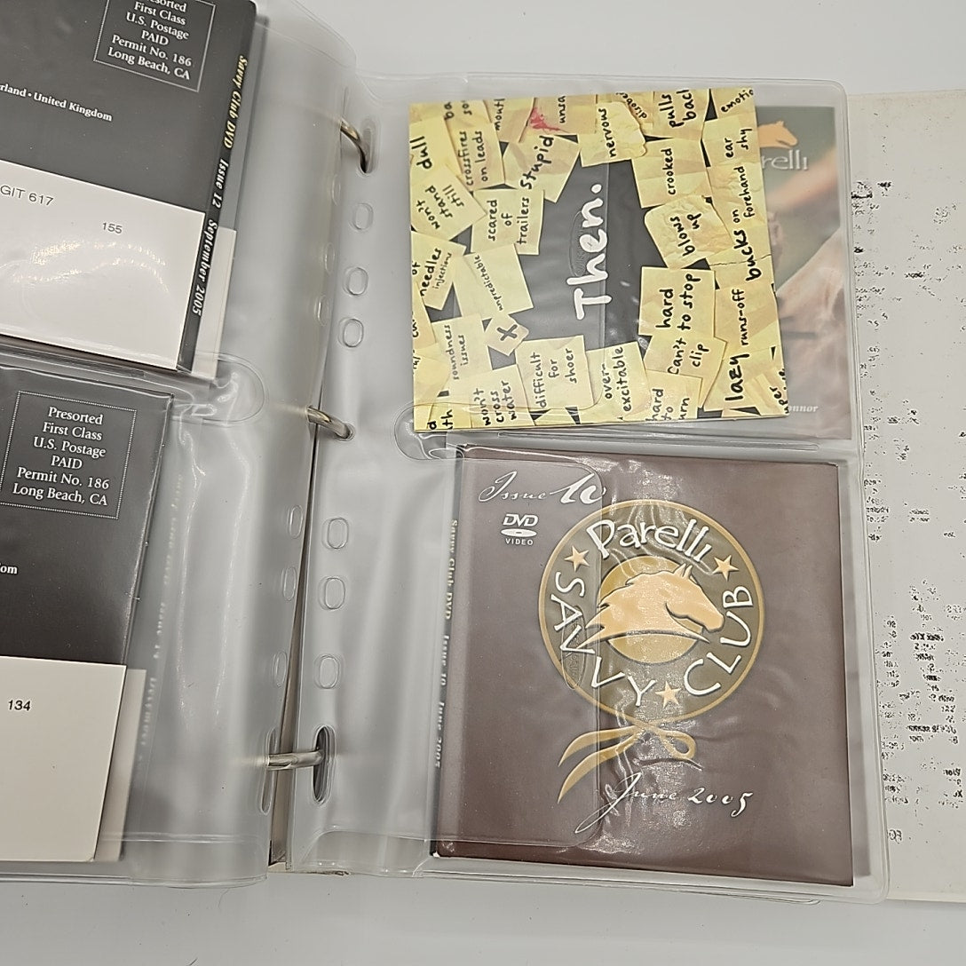 Parelli Savvy Club DVD Collection Issues 1 through 30 In Binder