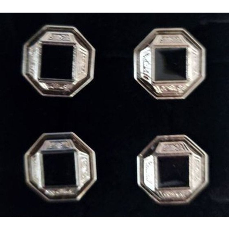 Blanket Links Horse Show Number Pins Set Onyx Frame