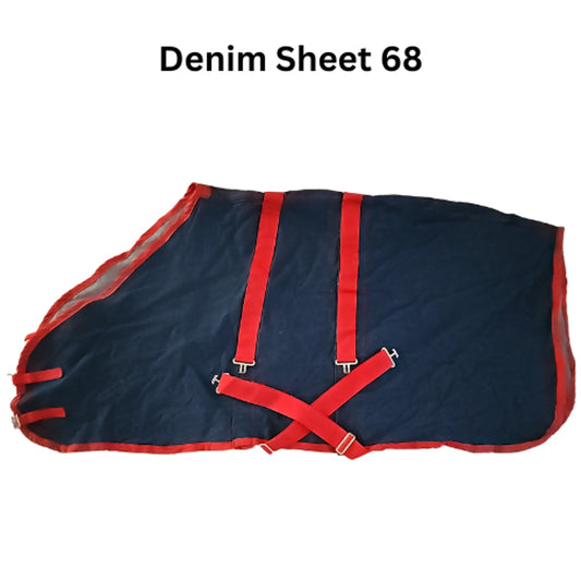 Techni-Flare Horse Denim Sheet Red Trim 68 NEW without Tags