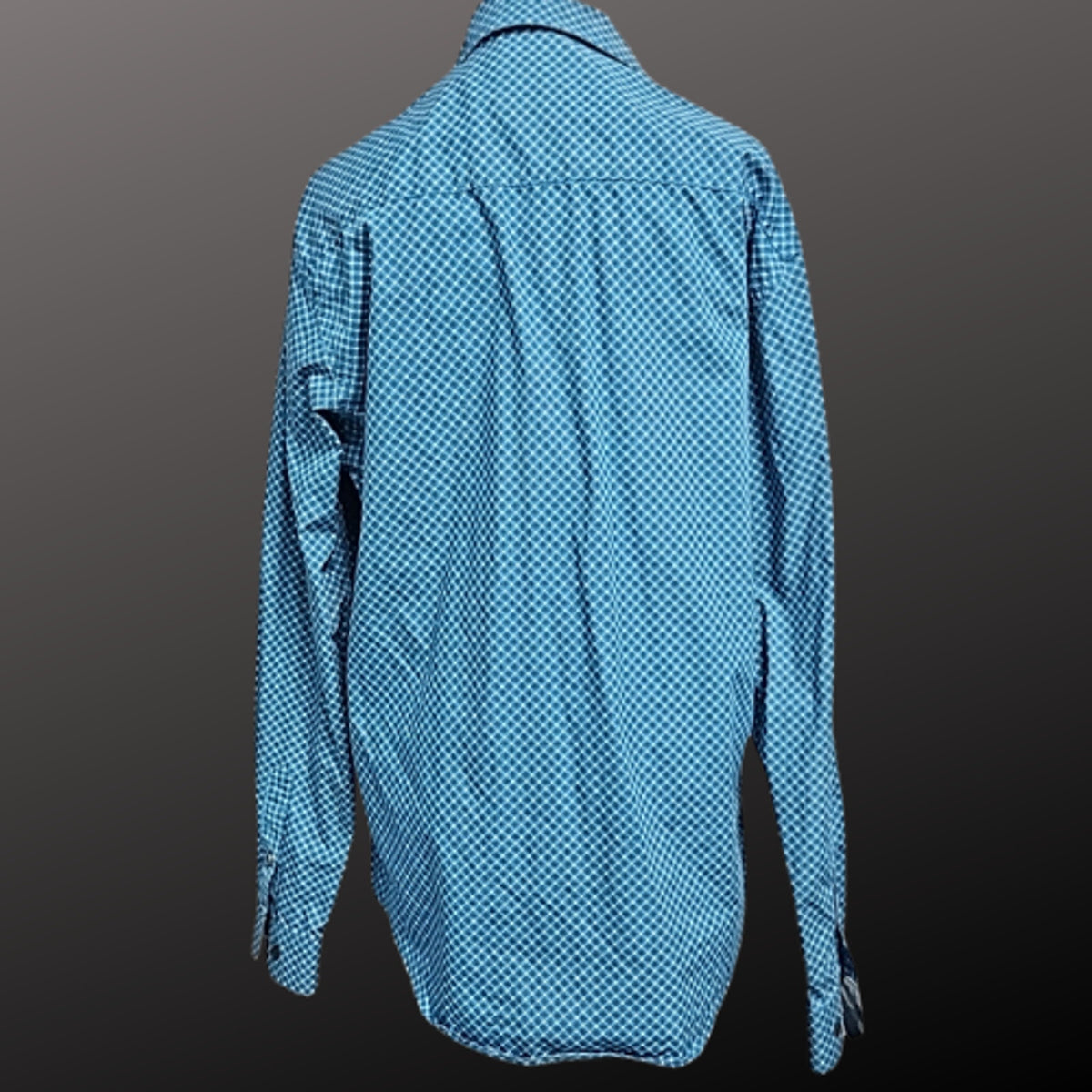Cinch Mens Teal Long Sleeve Western Show Shirt Size Medium