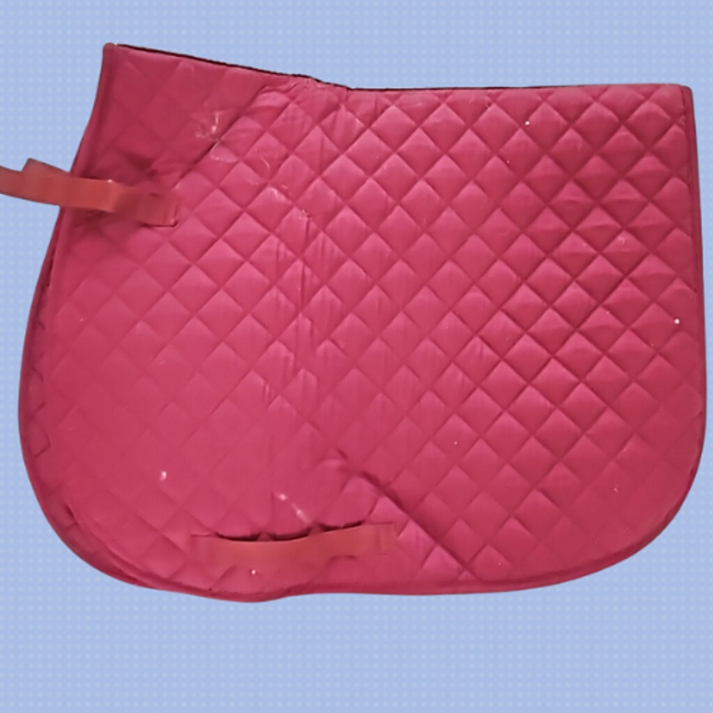 Centaur All Purpose English Saddle Pad Brick Red Horse Size USED