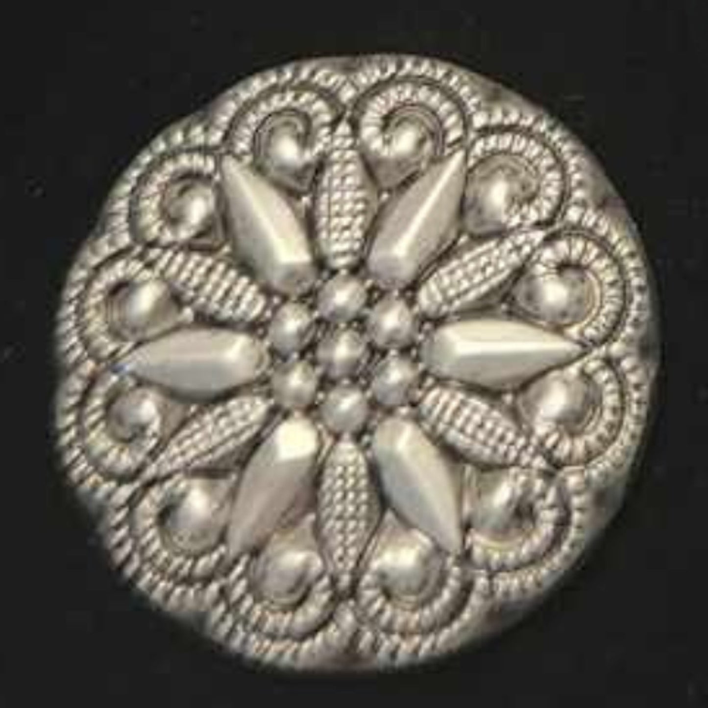 Blanket Link Horse Show Pins Pewter Concho Set of 4 NEW