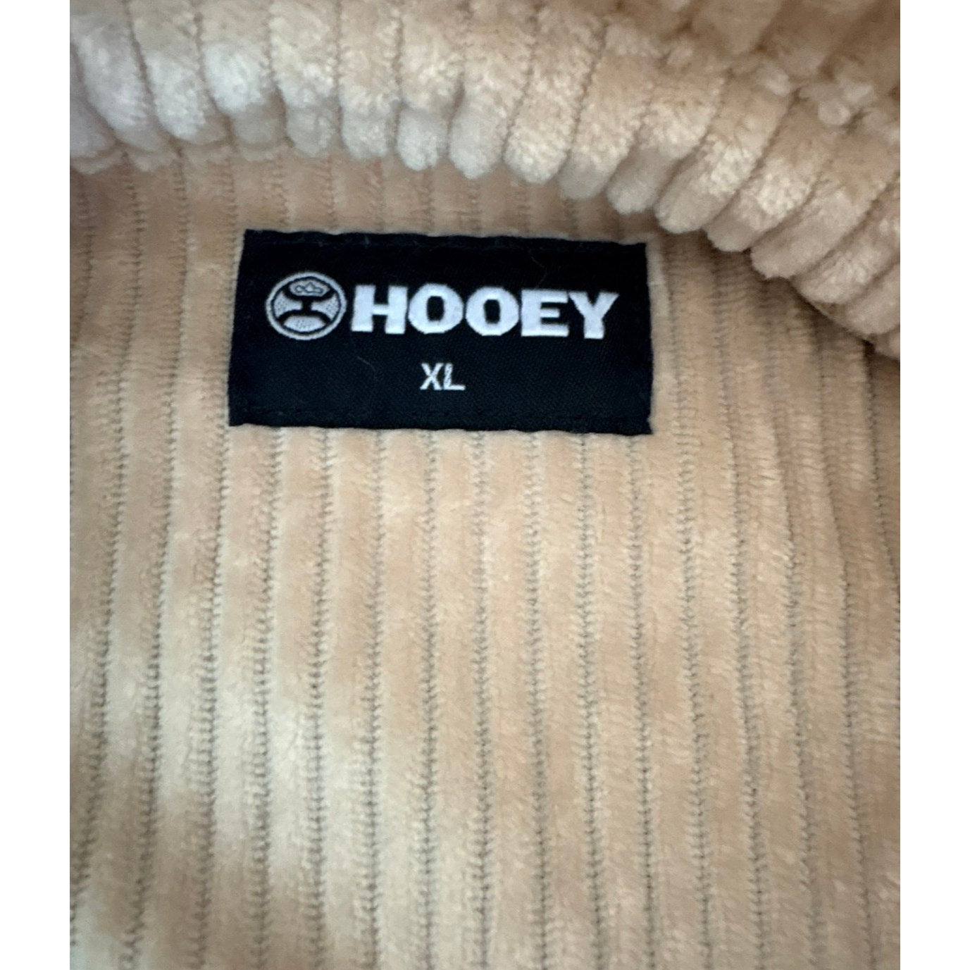 Hooey Ladies Tan Shacket New Button Down Extra Large