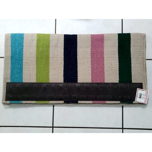 Casa Zia New Zealand Wool Saddle Blanket NEW Teal Olive Navy Pink Hunter 32x32
