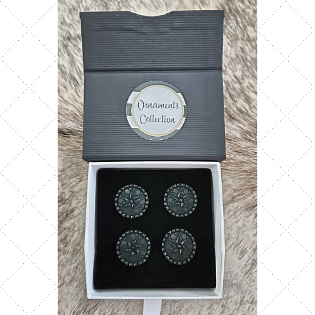 Magnetic Horse Show Number Pins Uptown Class Black Set of 4 NEW