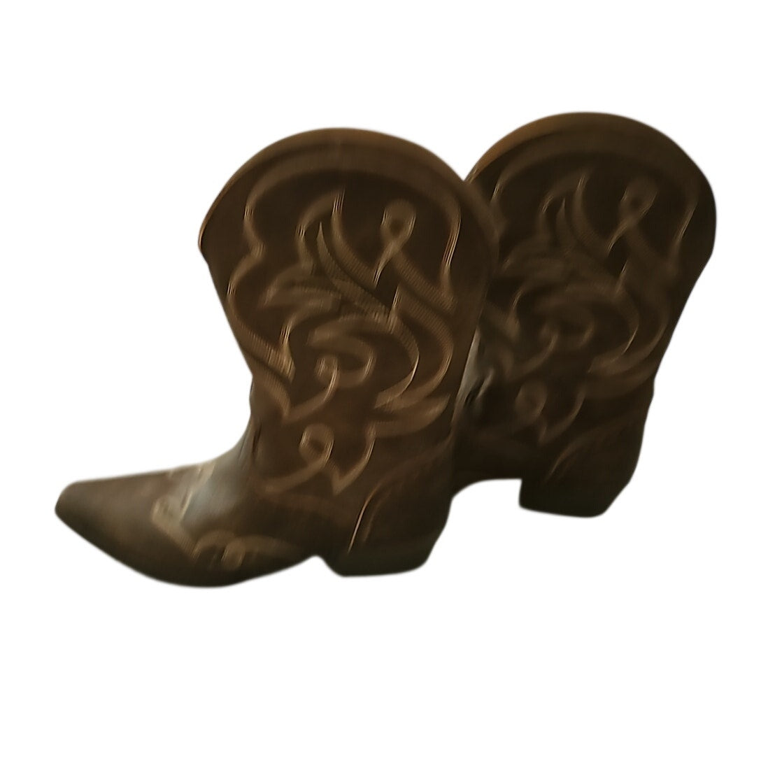 Ariat Youth Western leather brown boots, US size 4