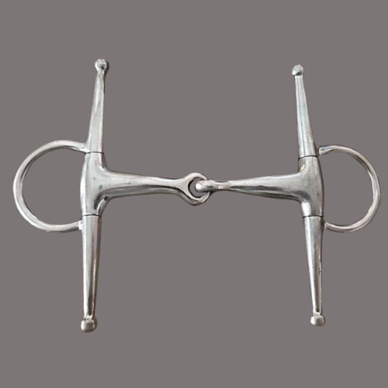 Stainless Steel Full Cheek Snaffle 4 1/2" Mouth 6 1/2" Cheek