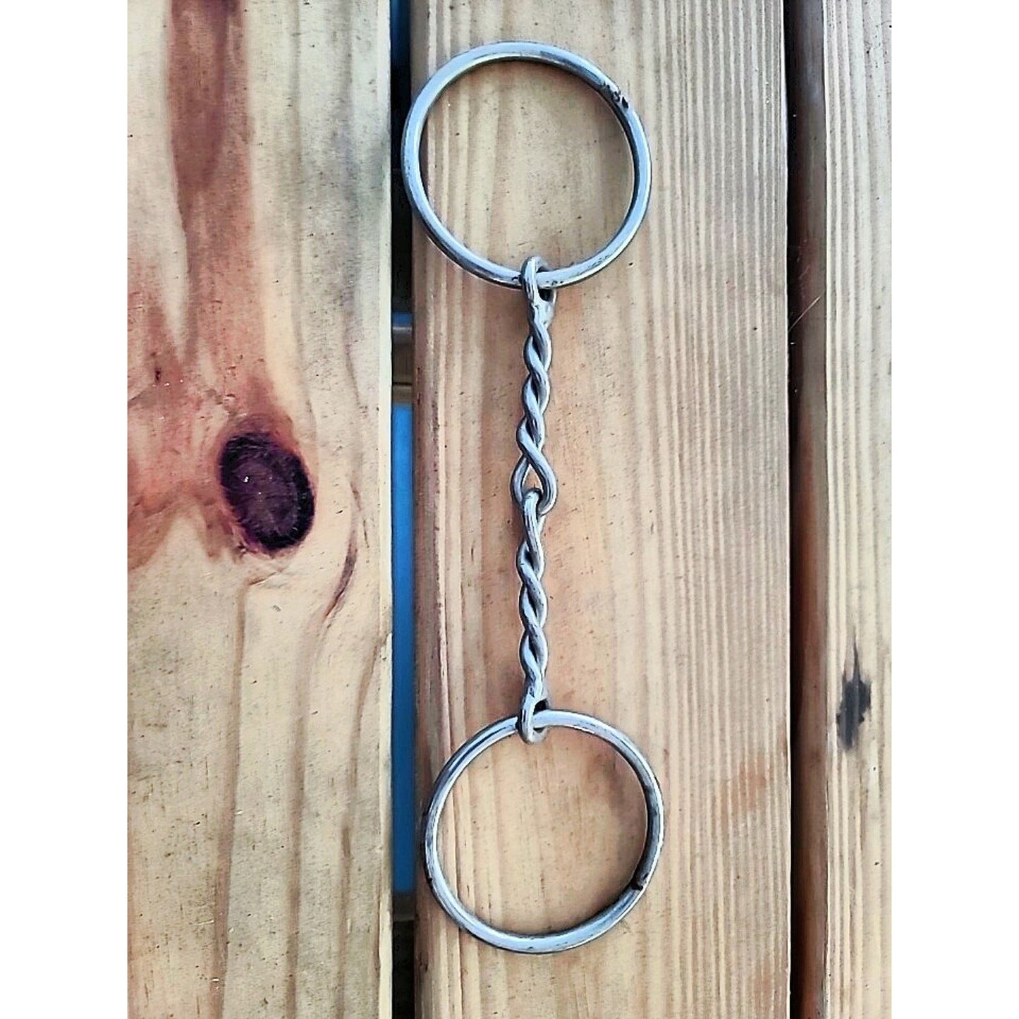 Twisted mouth snaffle bit 5 1/2 inch mouth stainless used