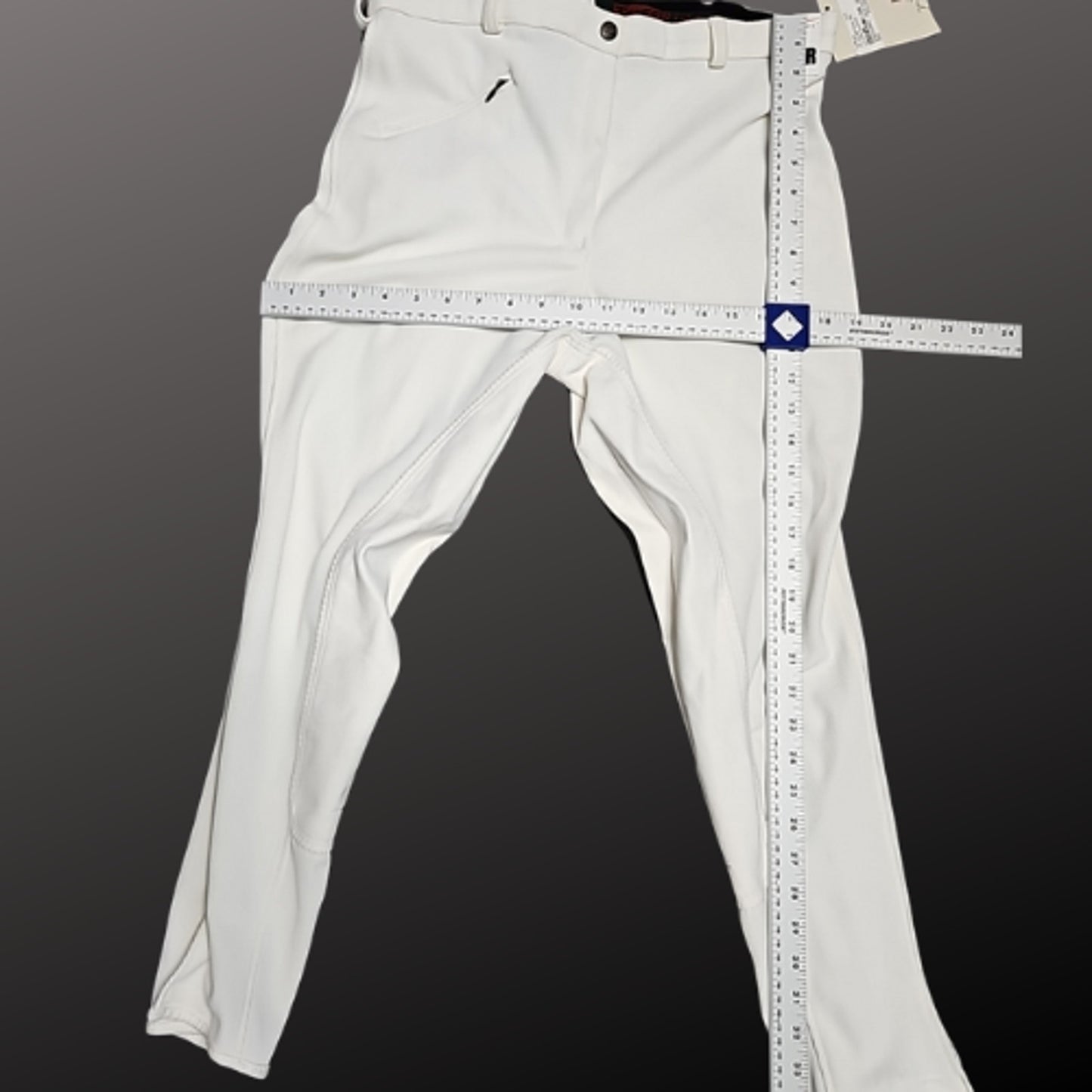 Tuffrider White Ribb Full Seat Ladies English Breeches 10051 Size 34R NWT