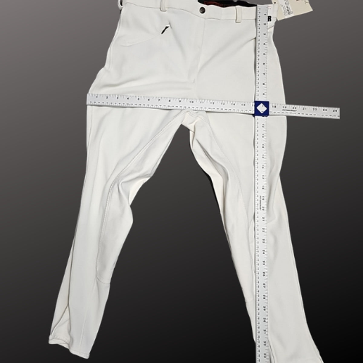 Tuffrider White Ribb Full Seat Ladies English Breeches 10051 Size 34R NWT