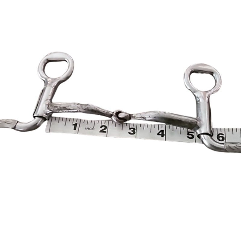 "S" Shank Western Show Bit Broken 4 3/4" Mouth Silver