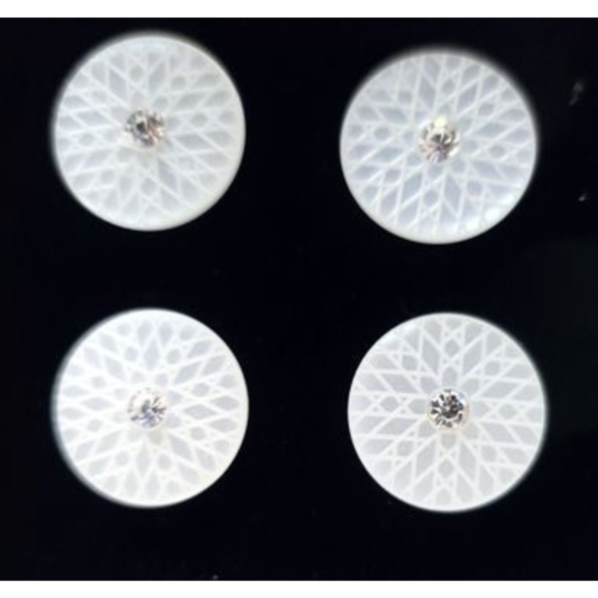 Magnetic Horse Show Number Pins Ballet in White Set of 4 NEW
