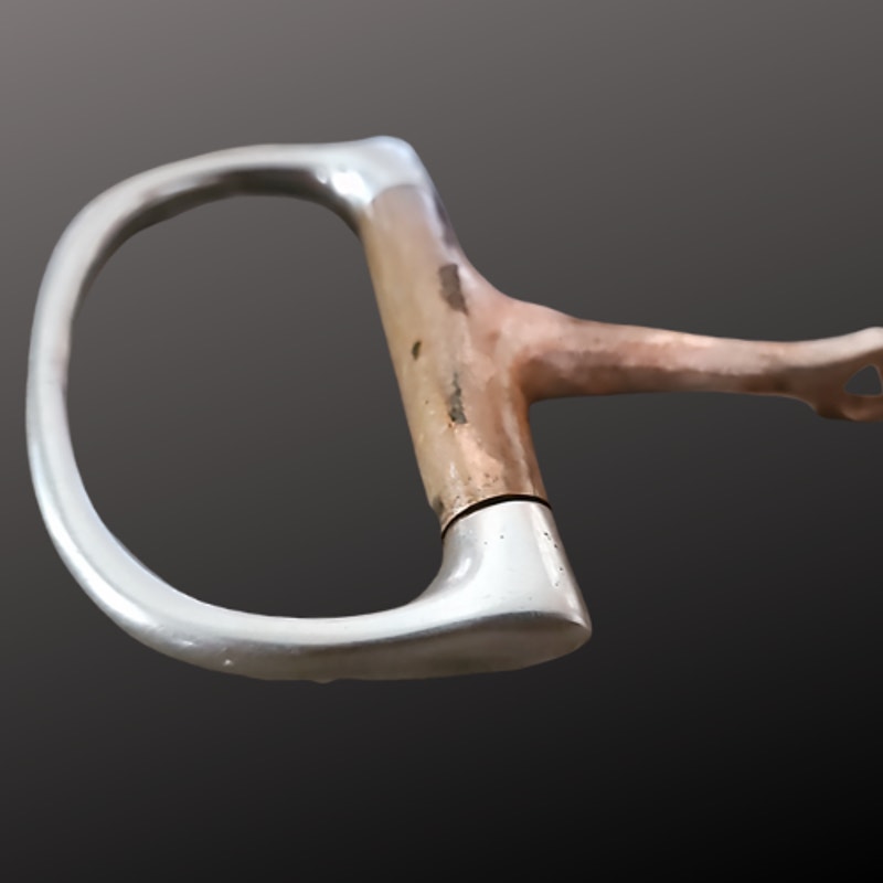 Used Copper Mouth Stainless D Ring Snaffle