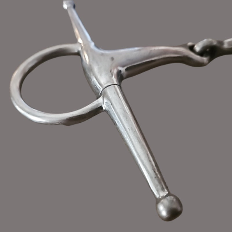 Stainless Steel Full Cheek Snaffle 4 1/2" Mouth 6 1/2" Cheek