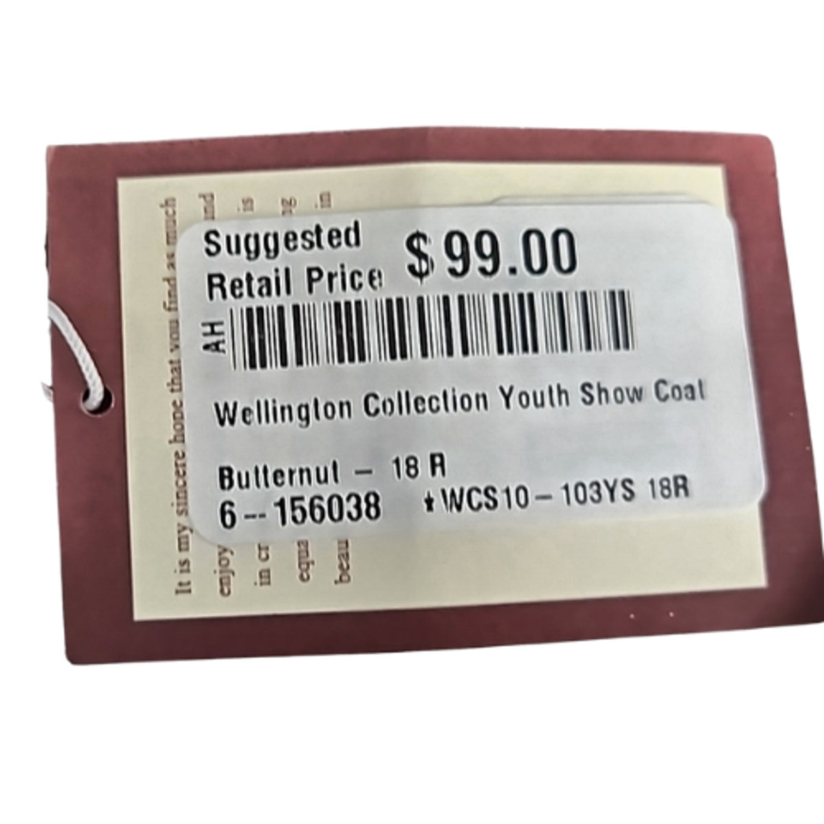 Wellington Collection Show Coat Jacket Butternut Youth 18R NEW Medium Gray