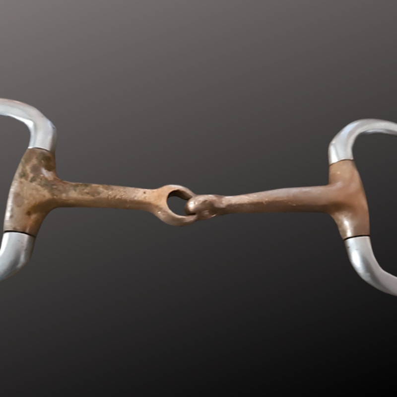 Eggbutt Copper Mouth English Bit Used