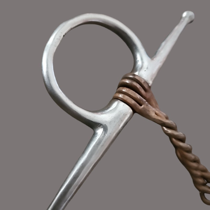 Full Cheek Snaffle Double Twisted Copper 4 1/2" Mouth